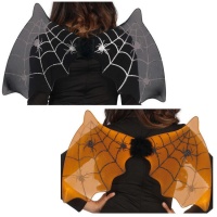Alas de murciélago con telarañas de 60 x 35 cm
