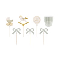 Set cápsulas y picks de Oh Baby Vintage - 6 unidades