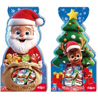 Mueñcos de chocolate navideños surtidas de 58 gr