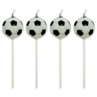 Velas de balón de fútbol - PME - 4 unidades