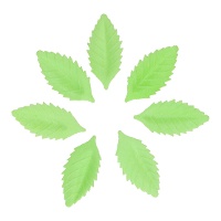 Obleas de hojas verdes de 4 cm - FunCakes - 50 unidades
