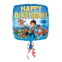 Globo de la Patrulla Canina de Happy Birthday de 45 cm - Anagram