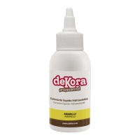 Colorante hidrosoluble líquido color amarillo de 60 ml - Dekora