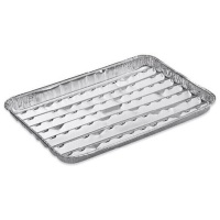 Envase de aluminio desechable rectangular de 34,4 x 22,5 cm - 1 unidad