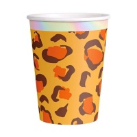 Vasos de animal print de 270 ml - 6 unidades