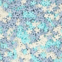 Sprinkles de mini copos de nieve en tonos de invierno de 50 gr - FunCakes