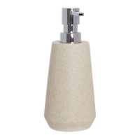 Dispensador de jabón arena clara de 18,5 cm