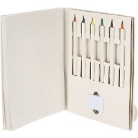 Set para colorear con lápices de colores y borrador