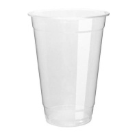Vaso de 330 ml de plástico transparente - 50 unidades
