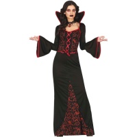 Disfraz de vampiro gótico elegante para mujer