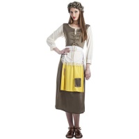 Disfraz de campesino medieval para mujer