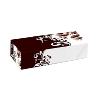 Caja para tarta rectangular decorada con doble altura de 38 x 28 x 9,5 cm - Sweetkolor - 1 unidad
