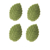 Figuras de azúcar de hoja verde oliva de 3,7 cm - Dekora - 200 unidades