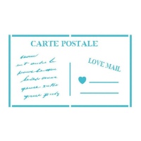 Plantilla Stencil carta postal de 15 x 20 cm - Artis decor - 1 unidad