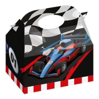 Caja de cartón de Racing con coches - 12 unidades