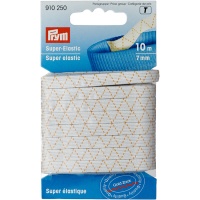 Cinta súper elástica de 0,7 cm blanco - Prym - 10 m