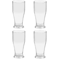 Vaso de 520 ml para cerveza de acrílico - 4 unidades