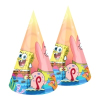 Sombreros de Bob Esponja - 6 unidades