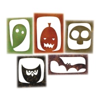 Set de troqueles de Hallowen de Tim Holtz - 5 unidades