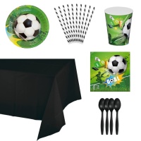 Pack para fiesta de fútbol GOAL - 8 personas