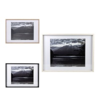 Marco de fotos Lago blanco y negro para fotos de 40 x 50 cm - DCasa