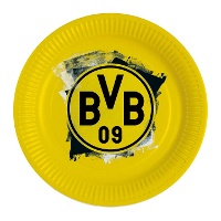 Platos de BVB Dortmund de 23 cm - 8 unidades