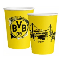 Vasos de BVB Dortmund de 250 ml - 8 unidades