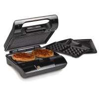 Grill eléctrico sandwichera y gofrera 800 W - Princess 117002