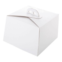 Caja de 29 x 29 x 20 cm para tarta blanca Rio