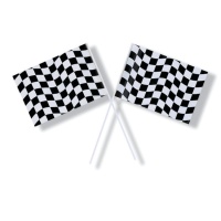 Bandera de Racing de 36,5 cm - 1 unidad
