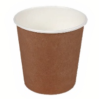 Vasos de 80 ml de cartón marrón - 50 unidades