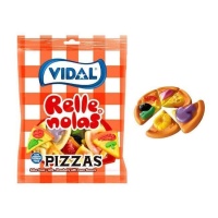 Porciones de pizza rellenas de gelatina - Vidal - 90 gr
