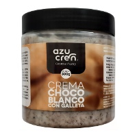 Crema de chocolate blanco con galleta de 300 gr - Azucren