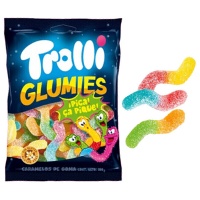 Gusanos de gominola con pica pica - Trolli Glumies - 100 gr