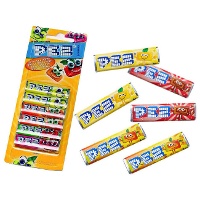 Caramelos comprimidos de sabores frutales Pez - 6 unidades
