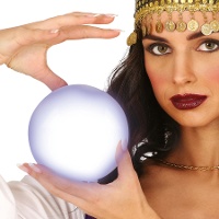 Bola de pitonisa con luz de 12 cm