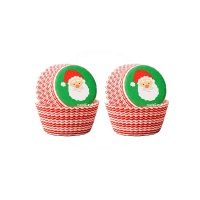 Cápsulas para cupcakes mini de Papá Noel - Wilton - 100 unidades