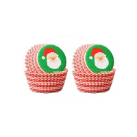 Cápsulas para cupcakes mini de Papá Noel - Wilton - 100 unidades