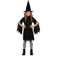 Disfraz de bruja de Salem negro infantil
