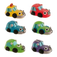 Figuras de gominola de Coches 3D de 5 x 3 cm - Dekora - 24 unidades