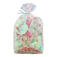 Bolsas para dulces transparentes de copos de nieve iridiscentes de 24 x 10 cm - Wilton - 20 unidades