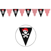 Banderín de piratas de 3 m