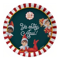 Platos de Elfo travieso The Elf on the Shelf de 23 cm - 6 unidades