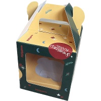 Caja para 1 cupcakes de Navidad