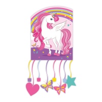 Piñata de Unicornio rosa de 27 x 21 cm