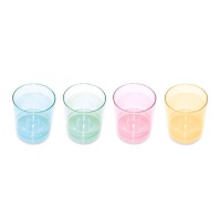 Vasos de chupito de colores surtidos pastel de 33 ml - 10 unidades