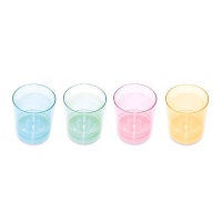 Vasos de 33 ml de plástico de colores de chupito - 10 unidades