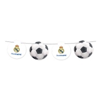 Banderín de Real madrid escudos y balones