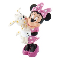 Figura para tarta de Minnie con perrito de 7 cm - 1 unidad