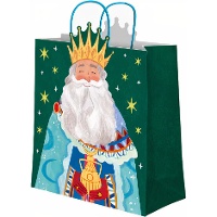 Bolsa regalo de 42 x 30 x 10 de Reyes Magos Melchor
